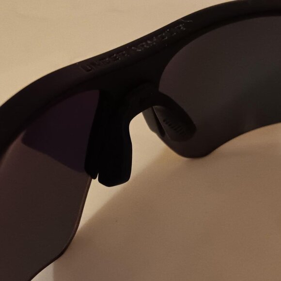 UNDER ARMOUR Sunglasses PLAYMAKER Black Frame Orange Mirror Lens NEW - Picture 5 of 9